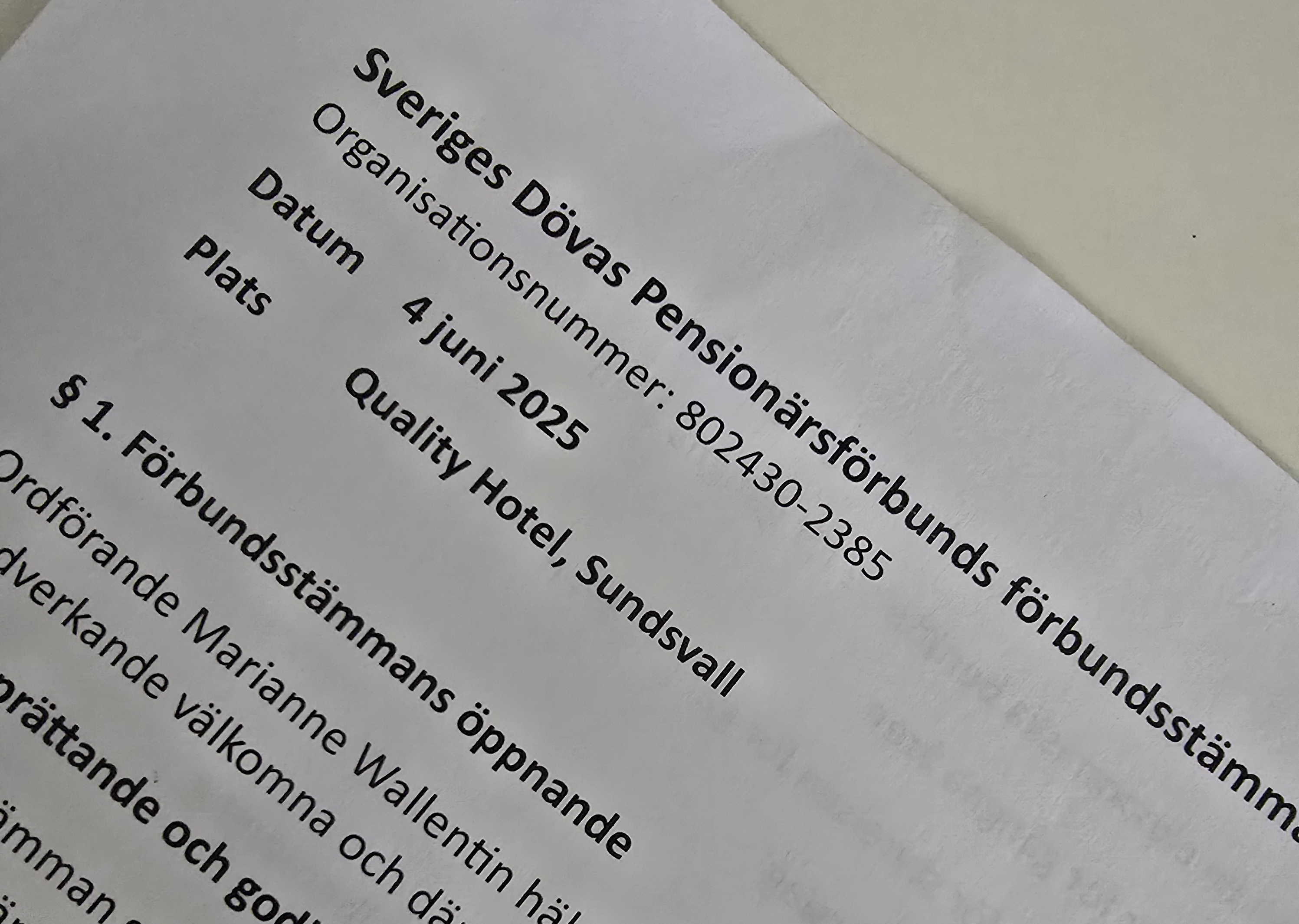 Läs mer om artikeln Protokoll – förbundsstämman